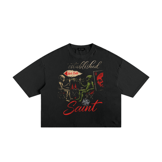 Classic Frayed Boxy Tee