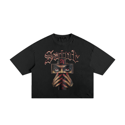 Classic Frayed Boxy Tee